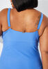 Nicole Miller Knotted Swimsuit, Blue image number 3