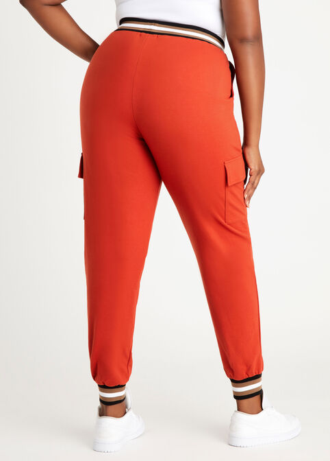 Cotton Cargo Athleisure Jogger, Rooibos image number 1
