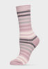 Memoi Striped Crew Socks, Purple image number 0