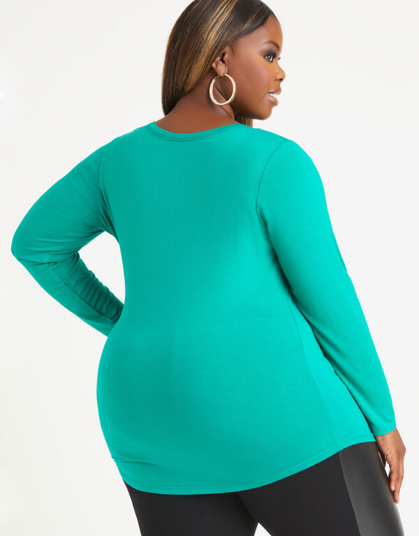 Long Sleeved Jersey Tee, Pepper Green image number 1