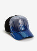 Blue Ombre Sequin Baseball Hat, Blue image number 0