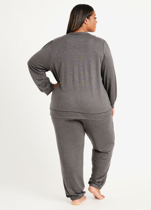 Company Ellen Tracy Pajama Set, Charcoal image number 1