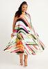 Pleated Printed Midi Dress, Multi image number 0