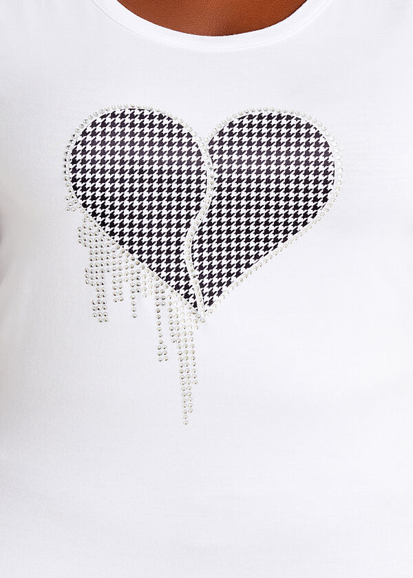 Crystal Heart Graphic Tee, White image number 1