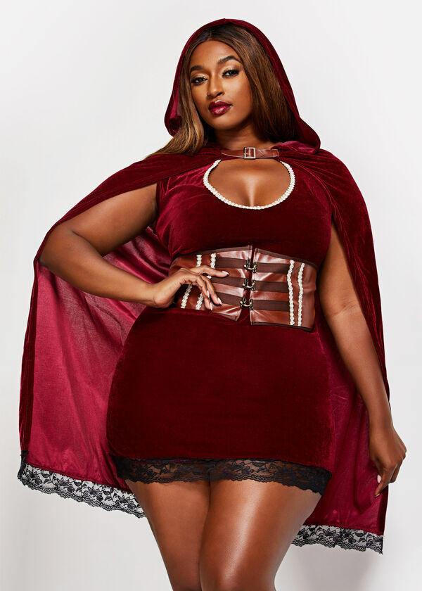 Red Riding Hood Halloween Costume, Red image number 8