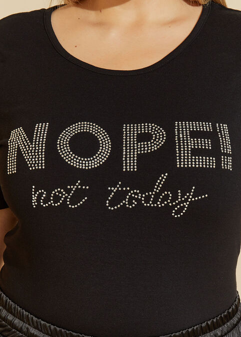 Nope Not Today Tee, Black image number 2