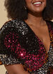 Sequined Velvet Gown, Red image number 2
