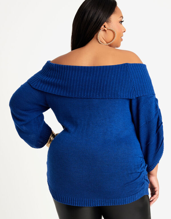 Marilyn Off The Shoulder Sweater, Sodalite image number 1
