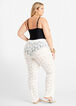 Floral Lace Swim Cover Up Pant, White image number 1