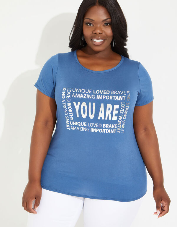 You Are Graphic Tee, Denim image number 0