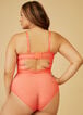 Cutout Mesh And Lace Bodysuit, Coral image number 4
