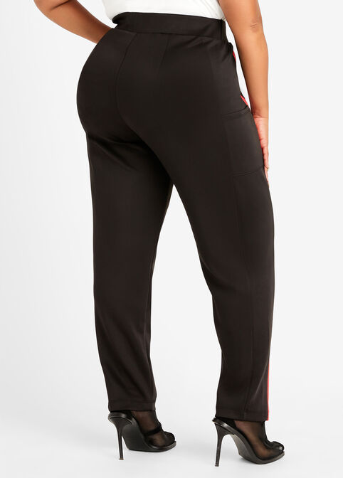 Colorblock Active Pants, Coral image number 1