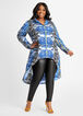 Mix Print Hi Lo Duster Button Up, Sodalite image number 0