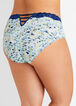 Printed Lace Trim Hipster Panty, Multi image number 1