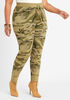 Camo Sweater Knit Cargo Jogger, Olive image number 0