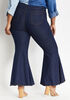 Five Button High Waist Flare Jean, Dk Rinse image number 1