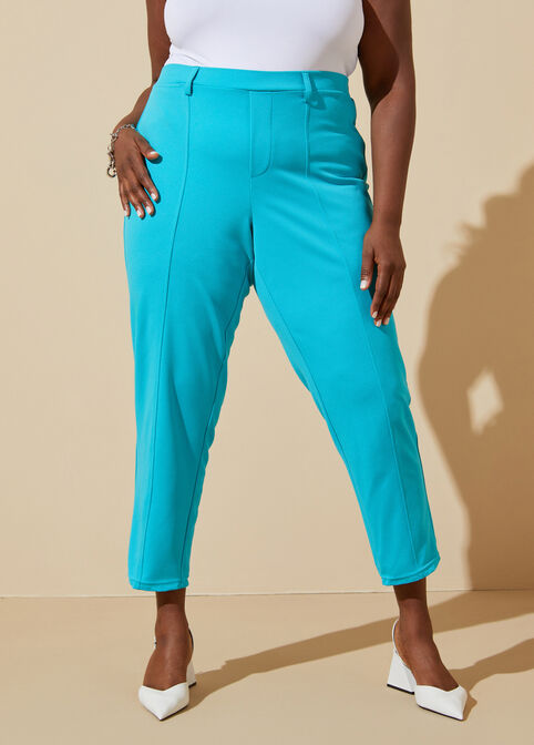 Mid Rise Crepe Ankle Pants,  image number 0