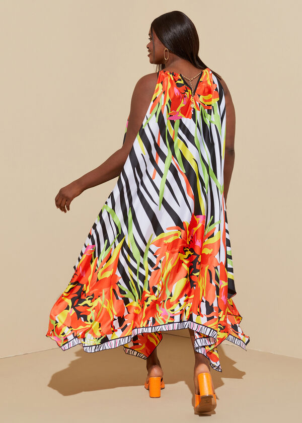 Embellished Printed Maxi Dress, Multi image number 1