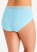 Sheer Stripe Waistband Micro Brief, Teal image number 1