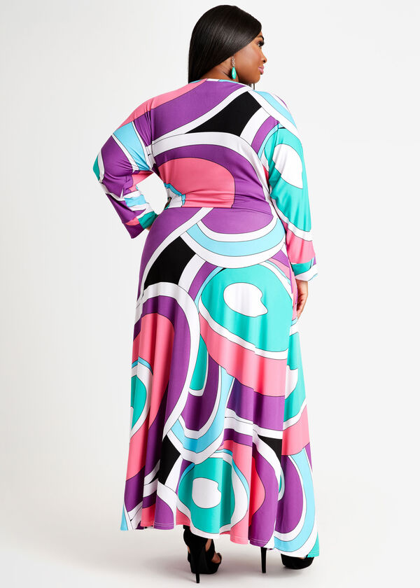Tall Swirl Dolman Sleeve Maxi Dress, Multi image number 1