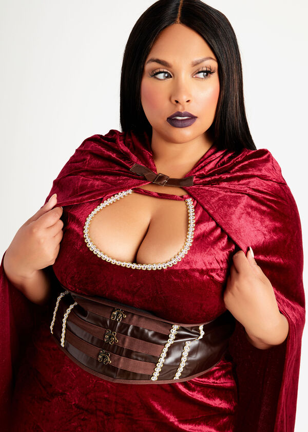 Red Riding Hood Halloween Costume, Red image number 4