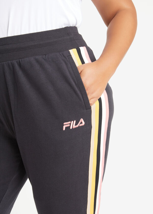 FILA Clover Terry Joggers, Black image number 2