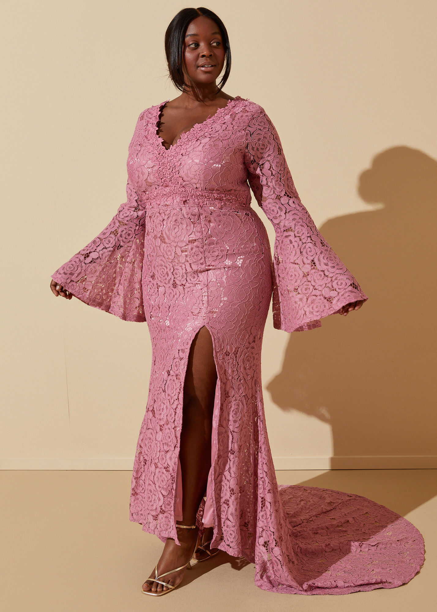 Plus Lace Gown Plus Size Maxi Size Formal Dresses