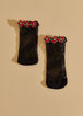 Crystal Embellished Fishnet Socks, Black image number 1