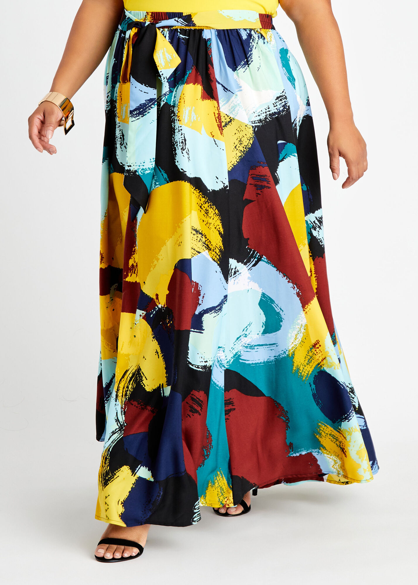 Plus Size Maxi Skirts Plus Size Printed Skirts Plus Size Belted Skirts