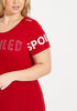 Spoiled Embellished Graphic Tee, Barbados Cherry image number 3