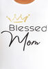Blessed Mom Graphic Tee, White image number 1