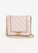Pink Quilted Faux Leather Mini Bag, Foxglove image number 0