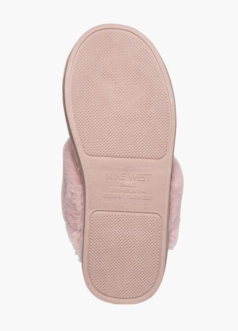 Nine West Microsuede Slippers, Pink image number 2