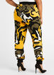 Camo Hi Rise Athleisure Joggers, Nugget Gold image number 1