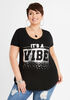 It's A Vibe Sequin Jersey Tee, Black image number 0
