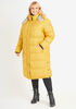 Reflective Hooded Puffer Coat, Yellow image number 0