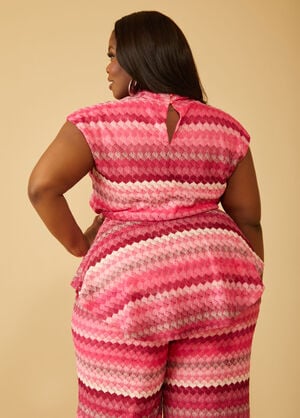 Crochet Peplum Top, Multi image number 1