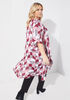 Abstract Print Hi Low Tunic, Foxglove image number 1