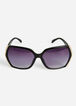 Rhinestone Oversize Sunglasses, Black image number 1