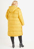 Reflective Hooded Puffer Coat, Yellow image number 1