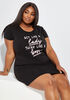 YMI A Lady Sleepshirt, Black image number 0