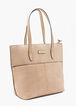 London Fog Maille Faux Lizard Tote, Ivory image number 2