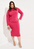 Knotted Stretch Knit Midi Dress,  image number 0