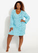 Dalin Floral Lace Swing Cover Up, Turquoise Aqua image number 0