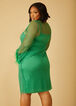 Embellished Mesh Dress, Green image number 1