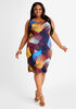 Geo Tank Knit Midi Dress, Multi image number 0