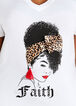 Faith Head Wrap Graphic Tee, White image number 1