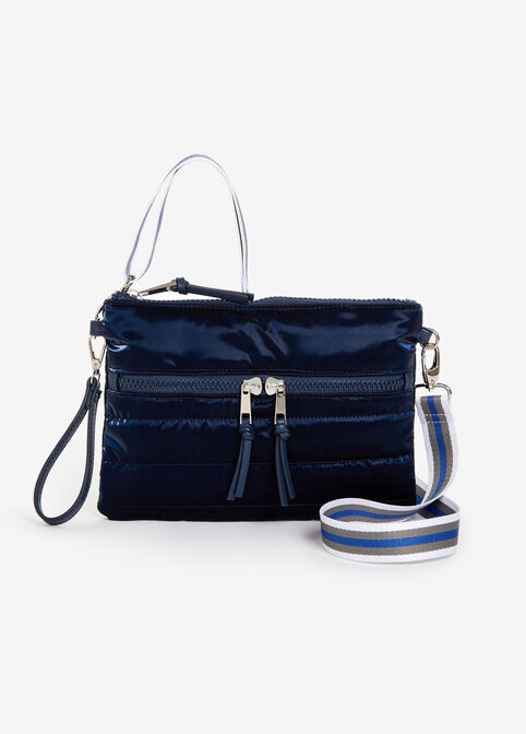 SRB2 Quilted Nylon Crossbody, Navy image number 0