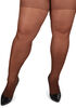 Plus Size Hosiery Trendy Sheer Tummy Control Leg Support Stockings image number 0