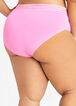 Striped Waistband Micro Brief Panty, Bright Pink image number 2